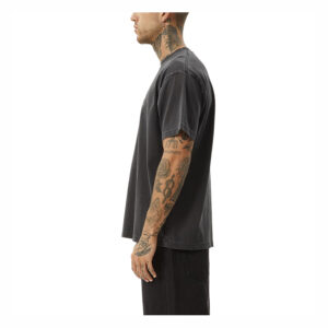 Afends Scorched Heavy Recycled Boxy Fit Tee - Stone Black