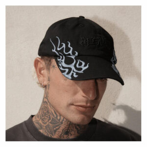Afends Scorched Six Panel - Black