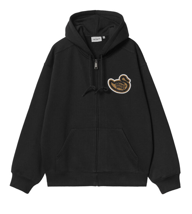 Carhartt Hooded Brown Ducks Jacket - Black