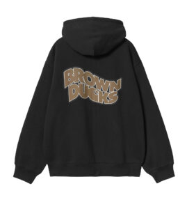 Carhartt Hooded Brown Ducks Jacket - Black