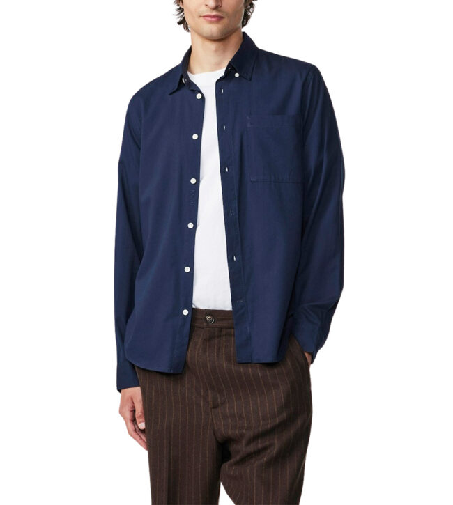 NN07 Arne LS Shirt BD 5655 - Navy Blue