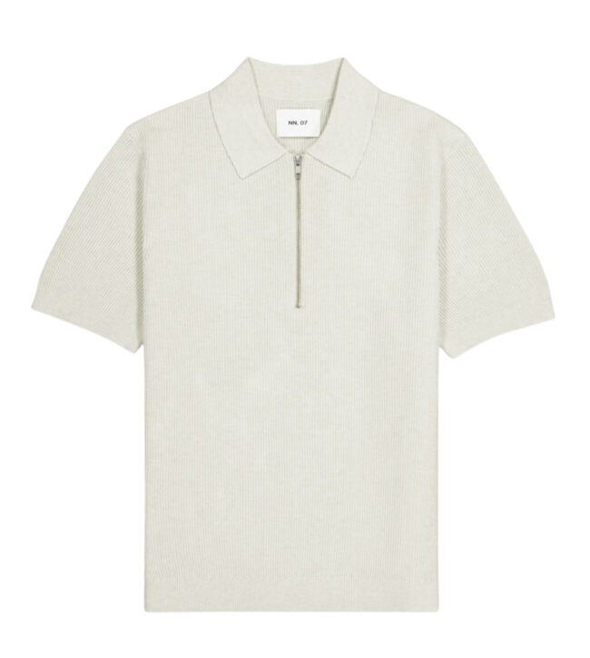NN07 Hansie SS Zip 6600 - Ecru