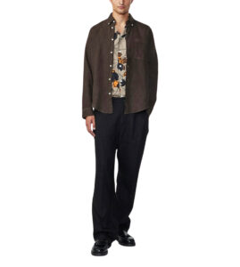 NN07 Arne LS Shirt BD 5706 - Demitasse