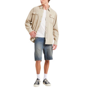 Rollas Trailer Drill Shirt - Stone