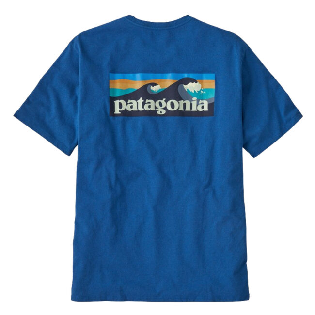 Patagonia M's Boardshort Logo Pocket Responsibili-Tee - Endless Blue