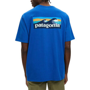 Patagonia M's Boardshort Logo Pocket Responsibili-Tee - Endless Blue