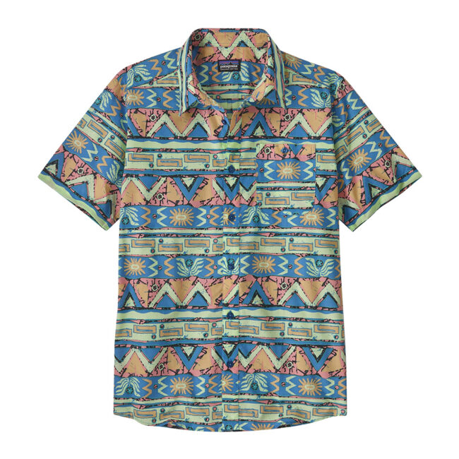 Patagonia M's Go To Shirt - High Hopes Geo: Salamander Green