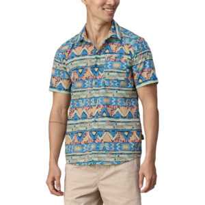 Patagonia M's Go To Shirt - High Hopes Geo: Salamander Green
