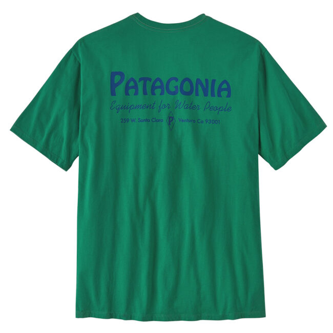 Patagonia M's Water People Organic Pocket Tee - Water People Banner: Gather Green
