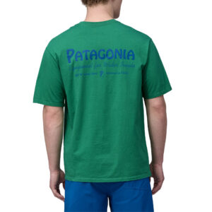 Patagonia M's Water People Organic Pocket Tee - Water People Banner: Gather Green