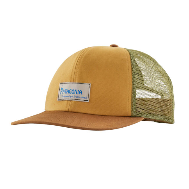 Patagonia Relaxed Trucker Cap - Water People Label: Pufferfish Gold