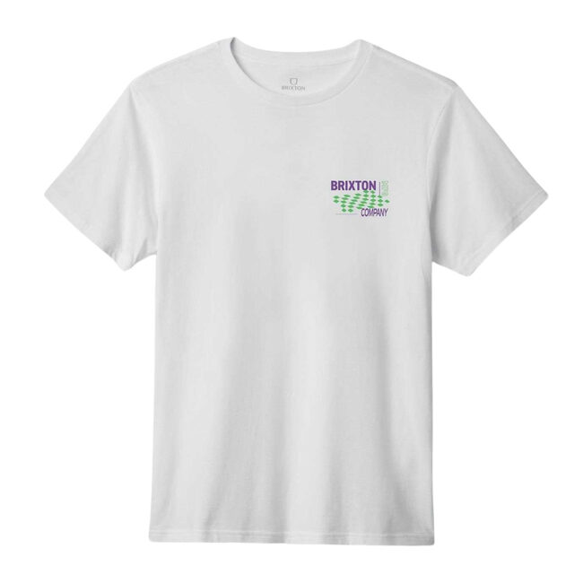 Brixton Finish Line S/S STT - White