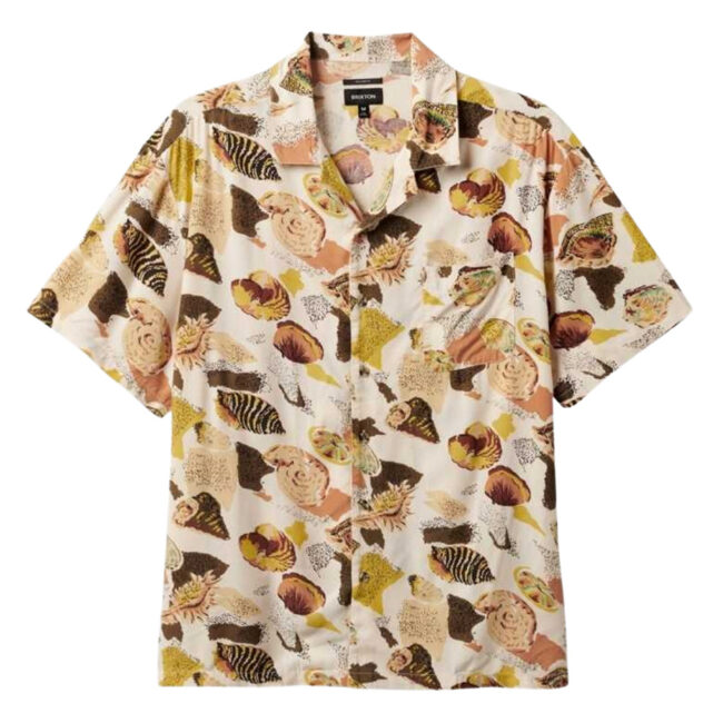 Brixton Bunker Reserve S/S Camp Collar Woven Shirt - Multi Colour Shell