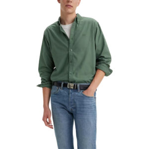 Levis Authentic Button Down Shirt - Mill Forest Garment Dye