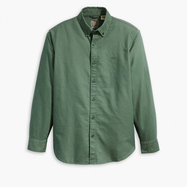 Levis Authentic Button Down Shirt - Mill Forest Garment Dye