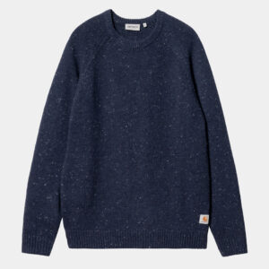 Carhartt Anglistic Sweater - Speckled Air Force Blue