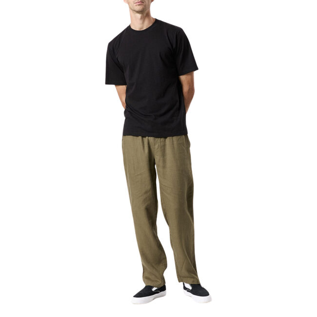 Mr Simple Burbank Linen Pant - Fatigue