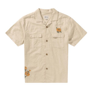Rhythm Embroidered Seersucker SS Shirt - Natural