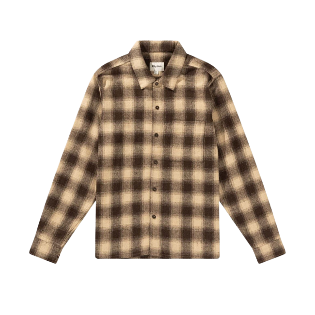Rhythm Plaid LS Flannel - Brown