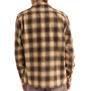 Rhythm Plaid LS Flannel - Brown