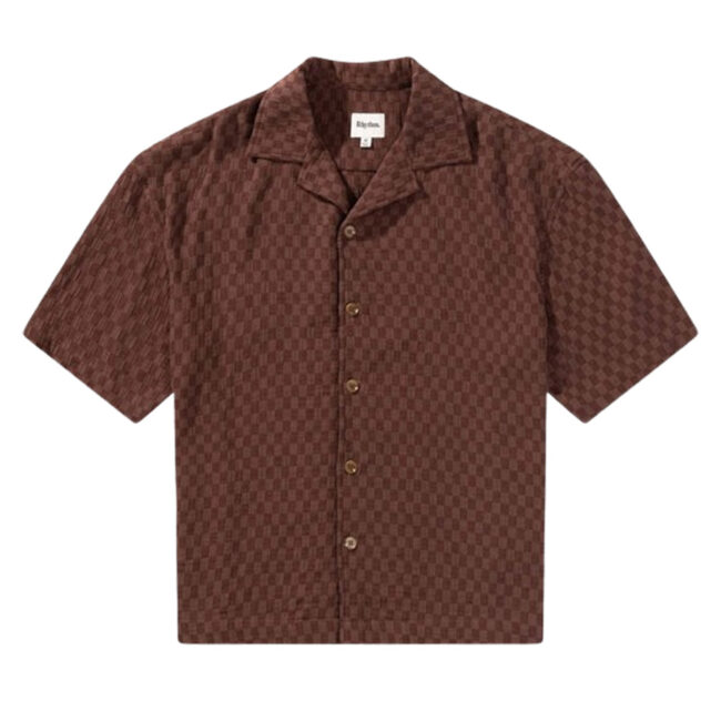 Rhythm Relaxed Texture SS Shirt - Chocolate