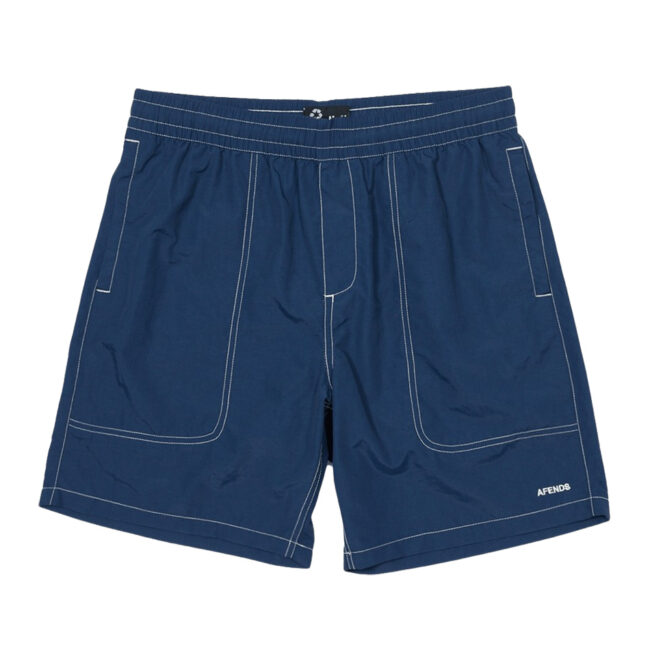 Afends Baywatch Swim Shorts 18" - Navy