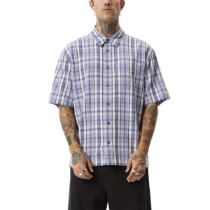 Afends Check Out - Short Sleeve Shirt - Marlin