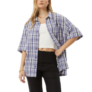 Afends Check Out - Short Sleeve Shirt - Marlin