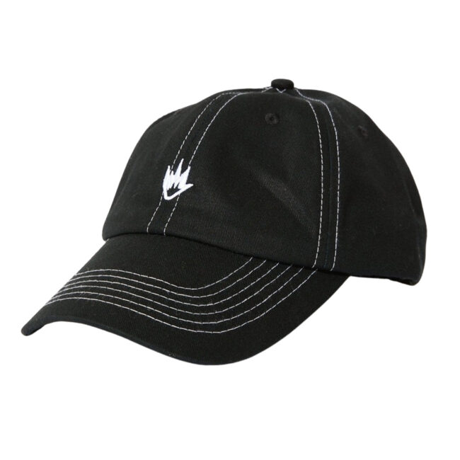Afends Core Recycled Six Panel Cap - Black