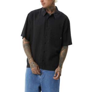 Afends Everyday Short Sleeve Shirt - Black