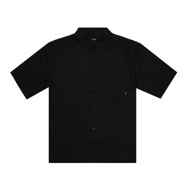 Afends Everyday Short Sleeve Shirt - Black