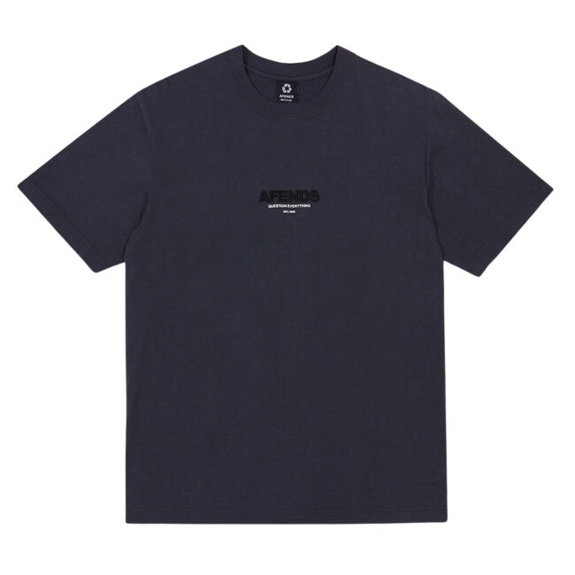 Afends Vinyl Retro Fit Tee - Charcoal