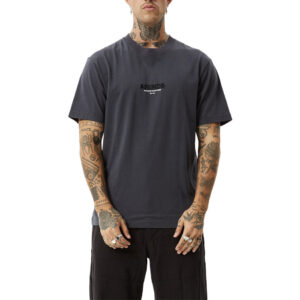 Afends Vinyl Retro Fit Tee - Charcoal