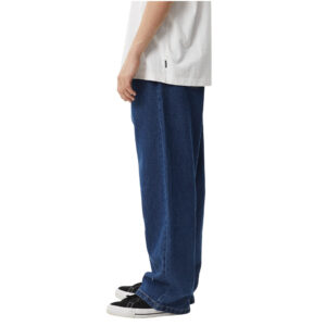 Afends Pablo Hemp Denim Baggy Fit Jean - Authentic Blue