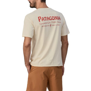 Patagonia M's Water People Organic Pocket Tee - Water People Banner: Undyed Natural