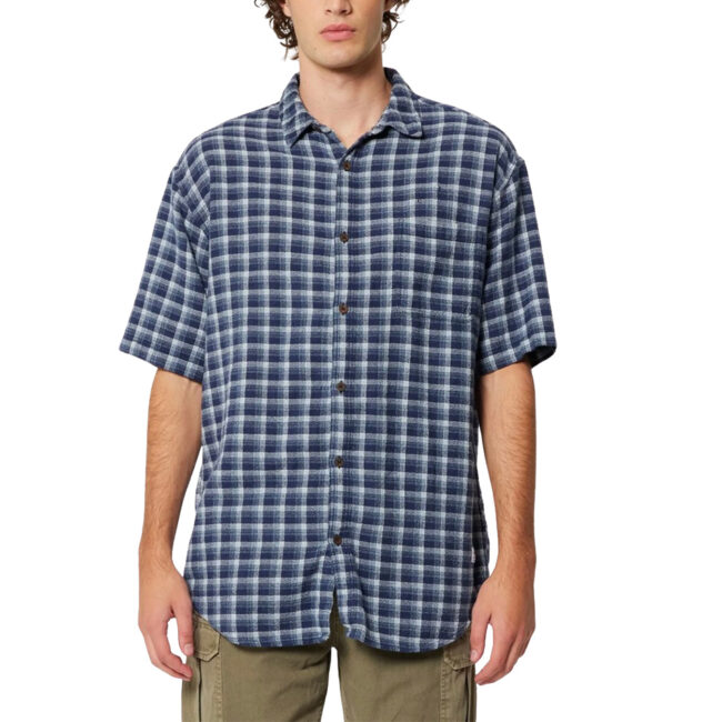 Rollas Angus Check Shirt - Blue Check