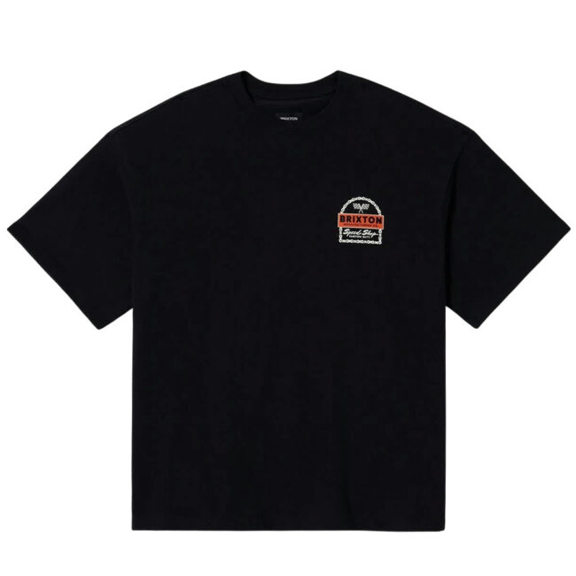Brixton Drayton HW Relaxed Tee - Black Classic Wash