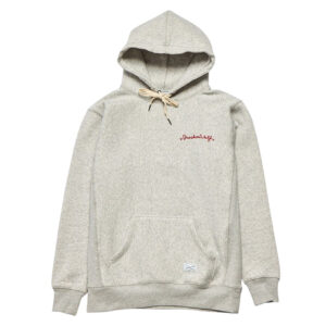 Brotherwolf Chain Stitch Hood - White Marle