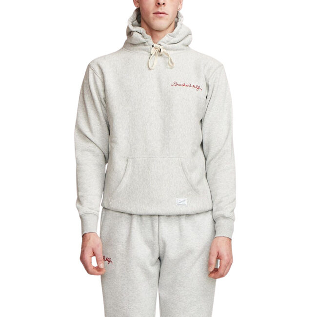 Brotherwolf Chain Stitch Hood - White Marle