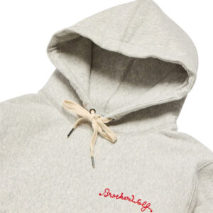 Brotherwolf Chain Stitch Hood - White Marle