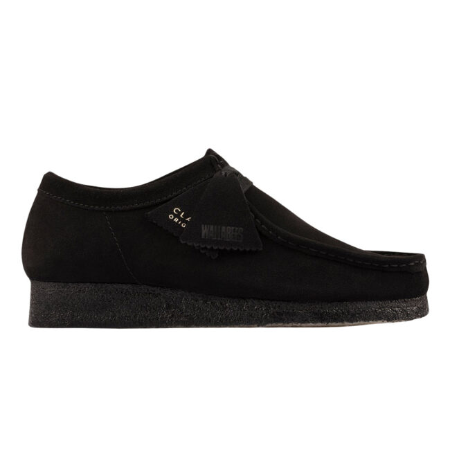 Clarks Wallabee (W) - Black Suede II D
