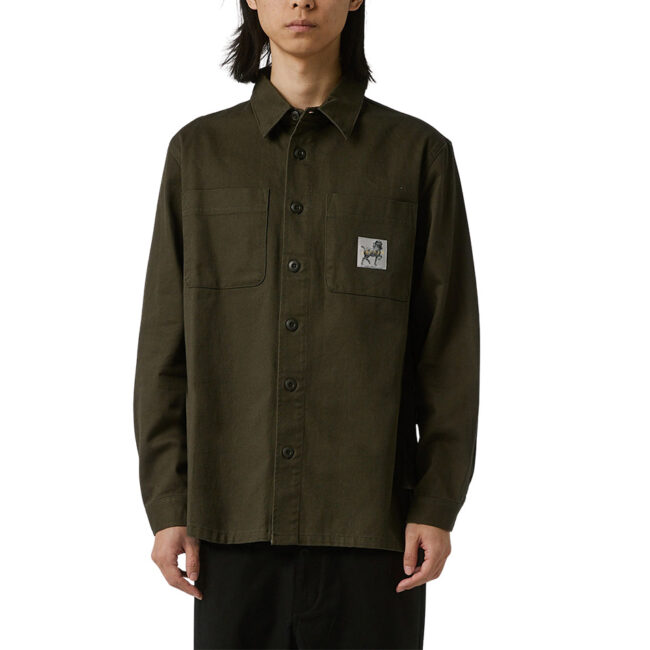 Former Daring LS Overshirt - Deep Olive