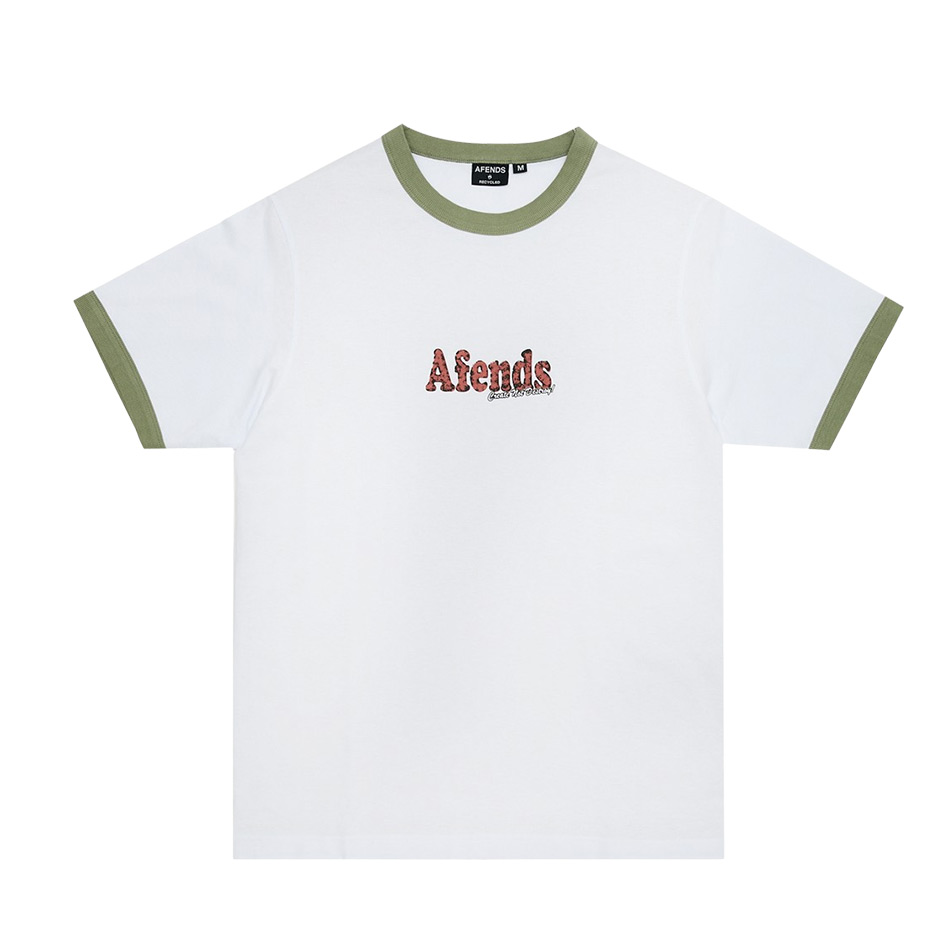 AFENDS Mens Dosed - Retro Tee - White