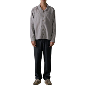 McTavish Hemp Stripe Long Sleeve Shirt - White Multi