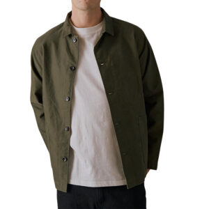 McTavish Moleskin Worker Shirt - Dark Green