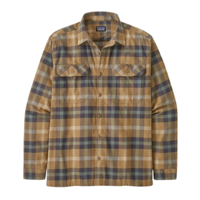 Patagonia - M's L/S  Organic Cotton MW Fjord Flannel Shirt - Forage Mojave Khaki