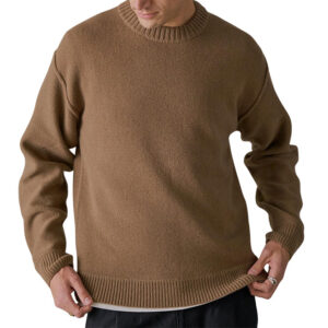 McTavish - Reverse Seam Knit - Dark Tan