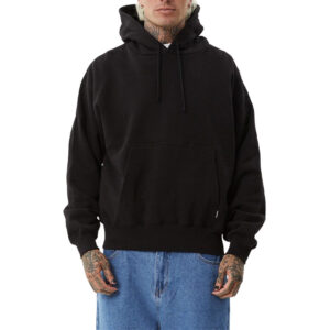 Afends Genesis Boxy Pull On Hood - Black