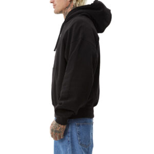 Afends Genesis Boxy Pull On Hood - Black