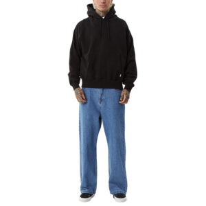 Afends Genesis Boxy Pull On Hood - Black